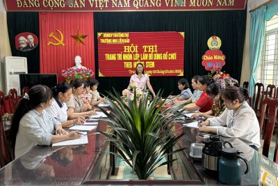 Hội thi trang trí lớp, làm đồ dùng đồ chơi theo hướng STEM