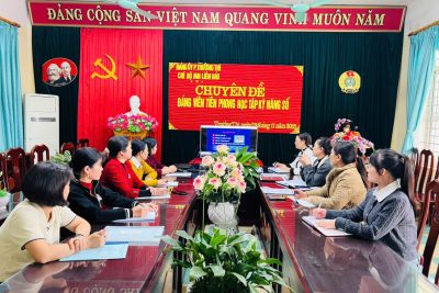 CHI BỘ TRƯỜNG MẦM NON LIÊN BẢO – ĐẢNG ỦY PHƯỜNG TRƯỜNG THI TỔ CHỨC SINH HOẠT CHUYÊN ĐỀ “ĐẢNG VIÊN TIÊN PHONG HỌC TẬP KỸ NĂNG SỐ”