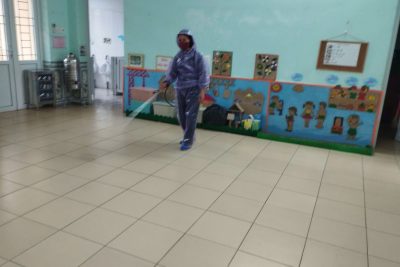 Công tác vệ sinh môi trường phun thuốc muỗi phòng chống dịch bệnh