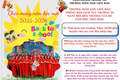 Thông báo lịch tựu trường