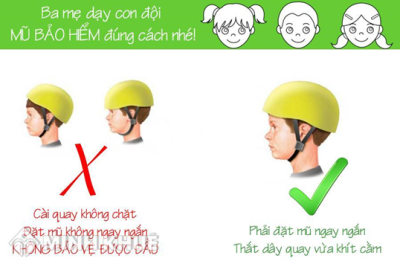 Nhớ lời cô dặn: Đội mũ bảo hiểm khi đi xe máy, xe đạp điện