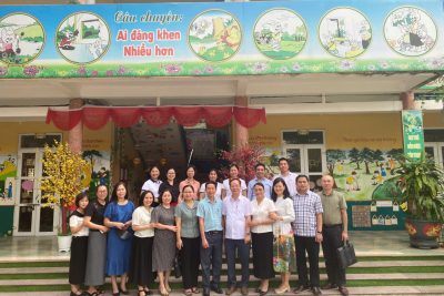 Chào mừng đoàn đánh giá ngoài của Sở giáo dục đào tạo về làm việc tại trường