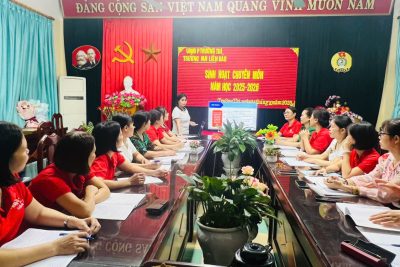 TRƯỜNG MN LIÊN BẢO TRIỂN KHAI CHUYÊN ĐỀ HƯỚNG DẪN SHCM PHÙ HỢP VỚI ĐIỀU KIỆN THỰC TẾ CỦA TRƯỜNG MN VÀ SHCM THEO HƯỚNG BÀI HỌC (Công văn số 886/SGDĐT-GDMN ngày 23/9/2025)